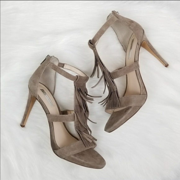 INC International Concepts Shoes - Fringe suede pumps in taupe